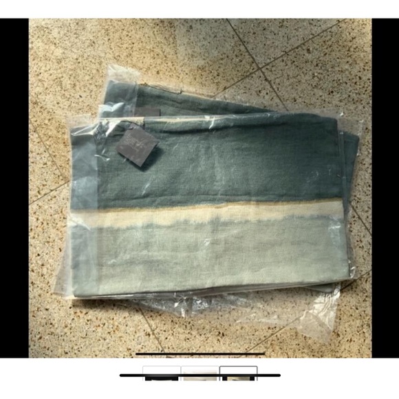 Restoration Hardware Hand-Painted Watercolor Diagonal Pillow Cover - Picture 3 of 3